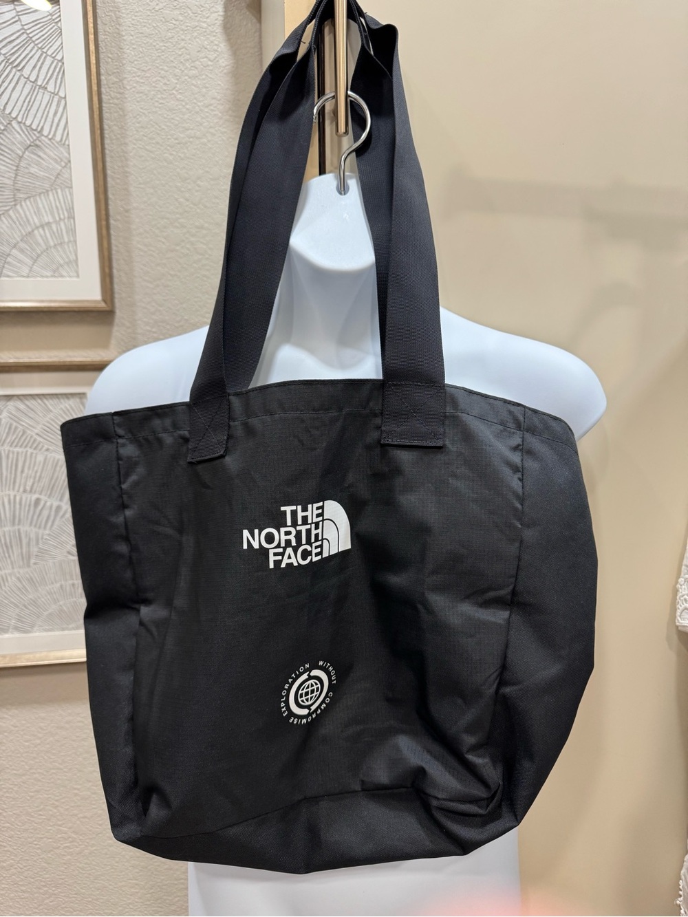 The North Face Black Interior Tote with Sturdy Straps